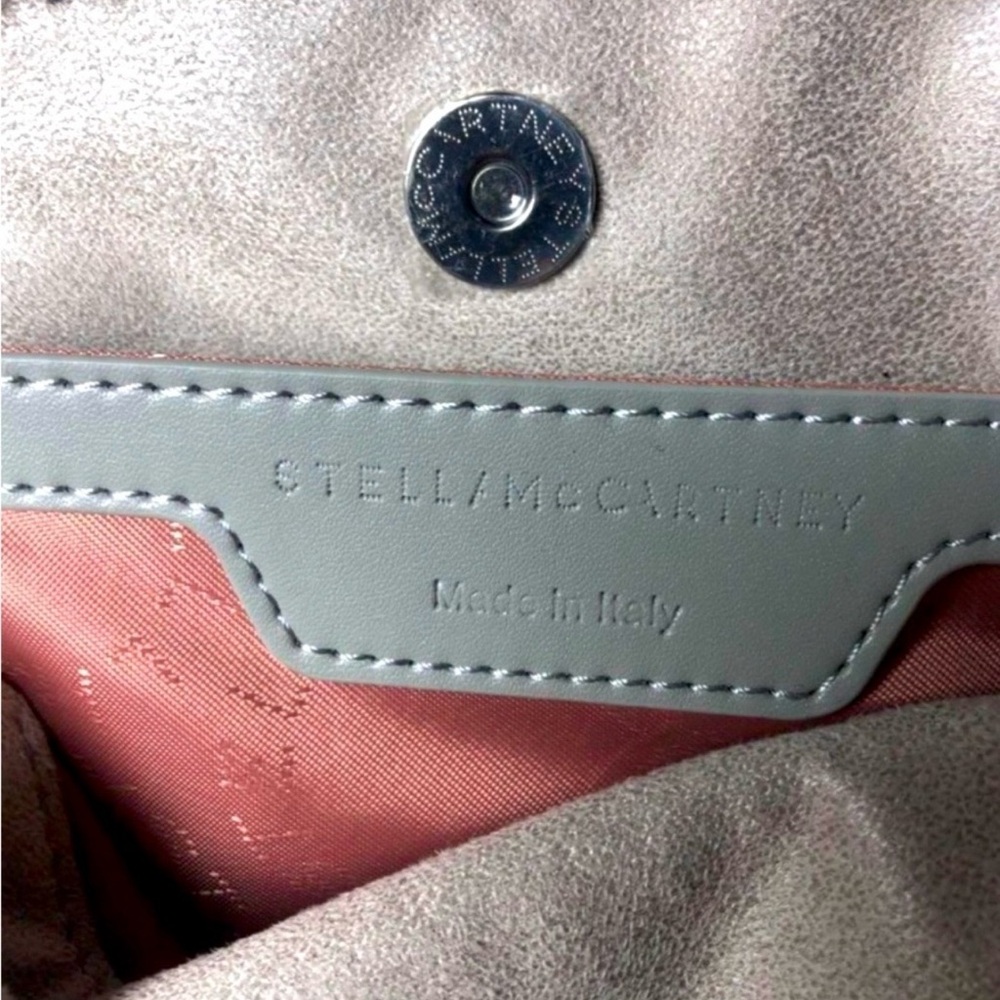 Stella McCartney Gray Shoulder Bag with Chain Detail - Picture 6 of 6